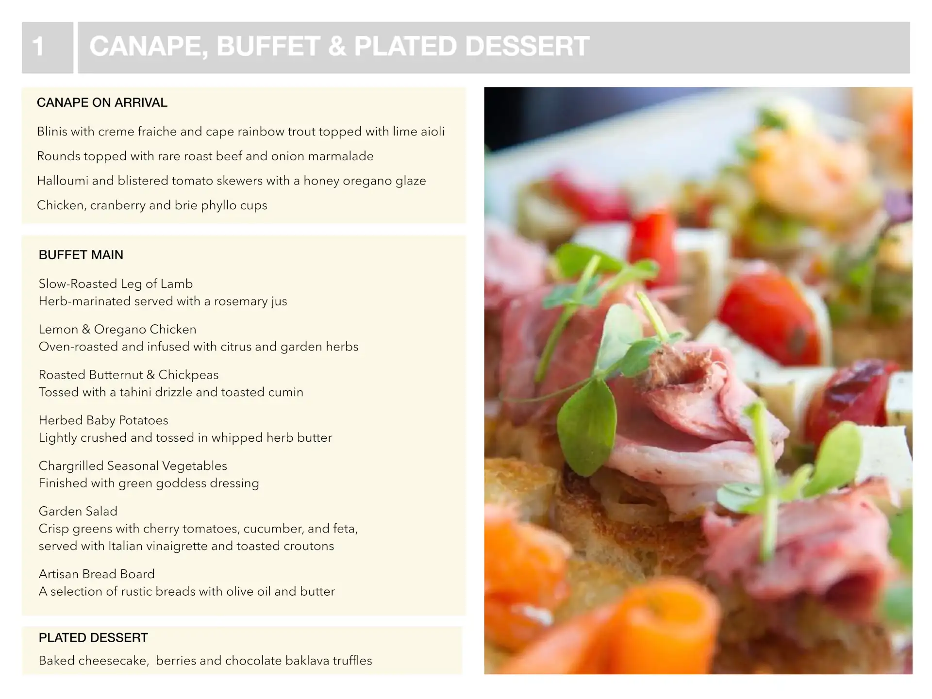 Welgemeend Package Deal Buffet Welgemeend Package Deal Buffet